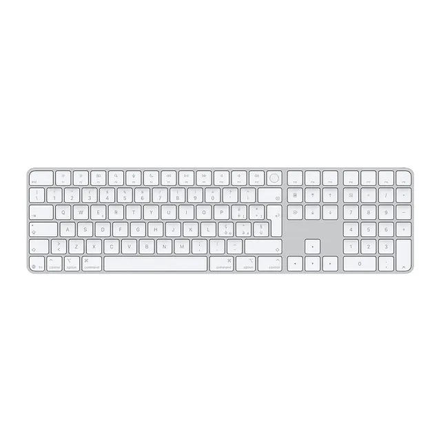 Apple Magic Keyboard con Touch ID e tastierino numerico (USB-C) Tasti bianchi