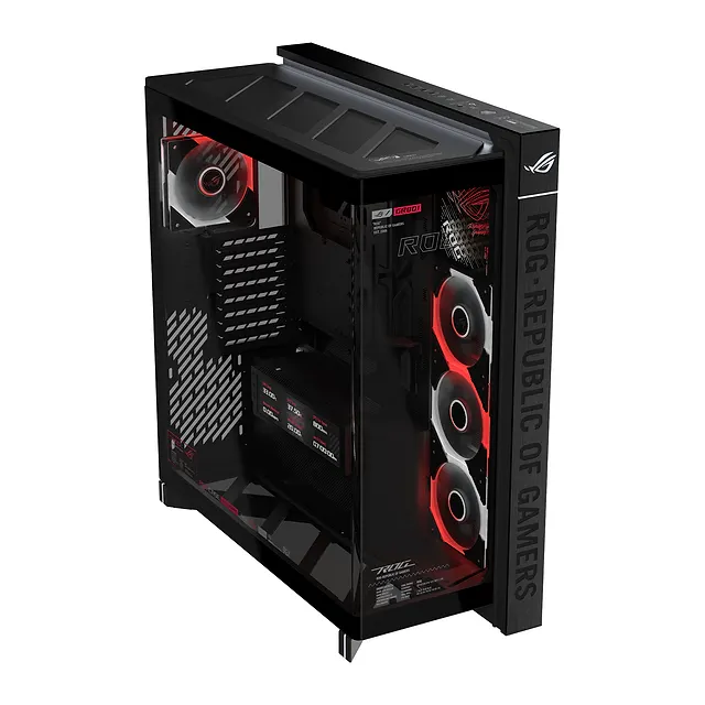 ASUS ROG Cronox GR801 Curve TG ARGB Black, vista 2