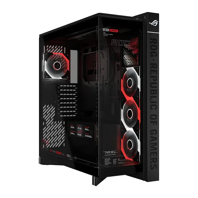 ASUS ROG Cronox GR801 Curve TG ARGB Black, vista 3