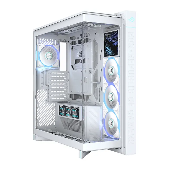 ASUS ROG Cronox GR801 Curve TG ARGB White, vista 3
