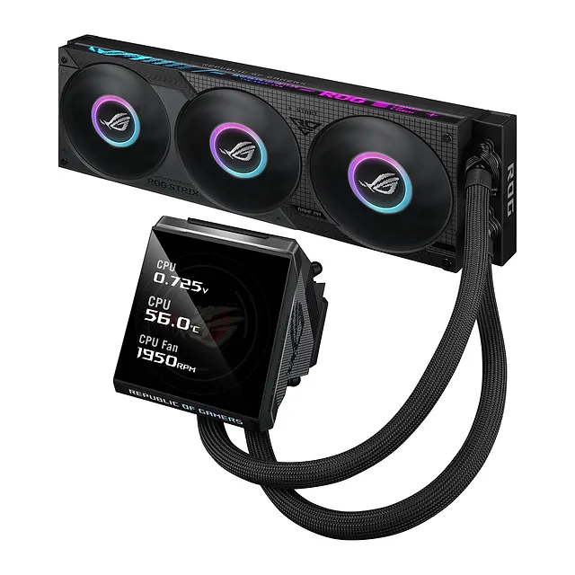 ASUS ROG Strix LC IV 360 ARGB LCD, vista 6