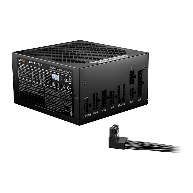 be quiet! Power Zone 2 1000 W 80 PLUS Platinum, vista 2