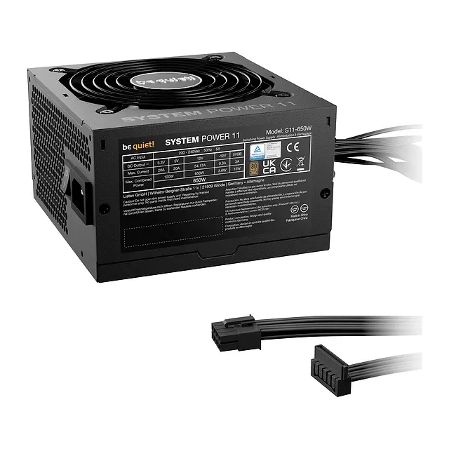 be quiet! System Power 11 650 W 80 PLUS Bronze, vista 2