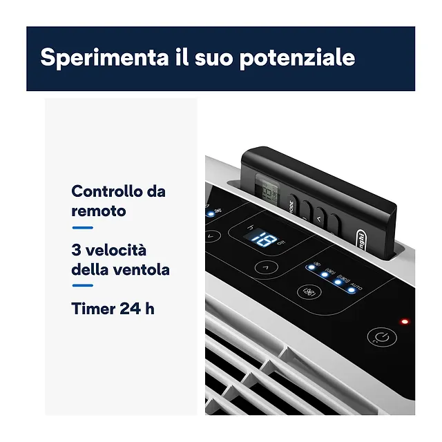 De'Longhi Condizionatore portatile 9400 BTU PAC EM82, vista 4
