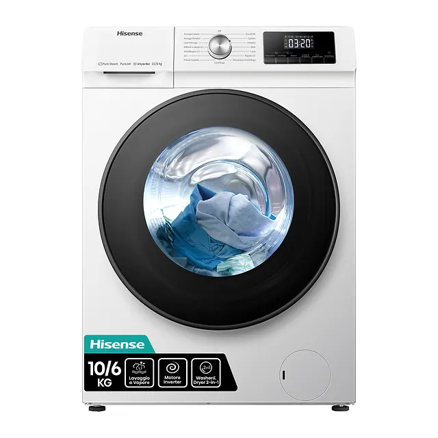 Hisense Lavasciuga 10/6 kg WDQA1014EVJM