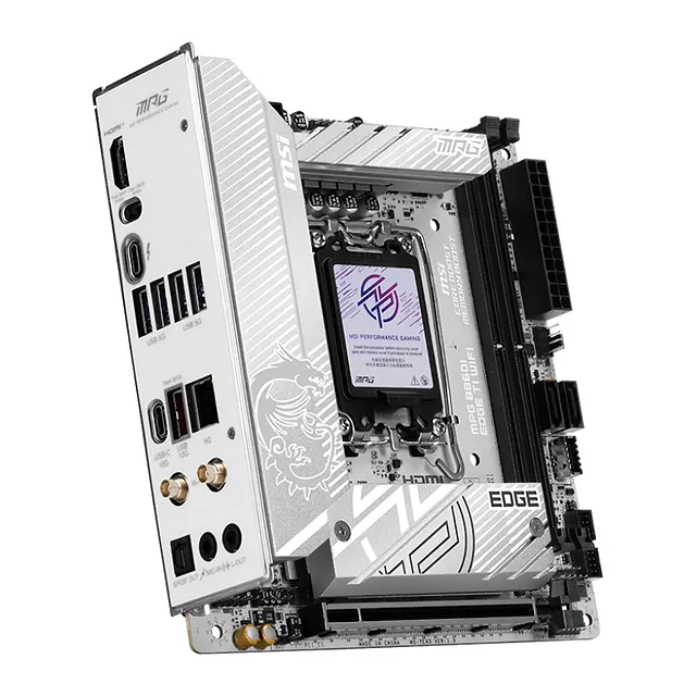 MSI MPG B860I Edge TI WiFi, vista 4