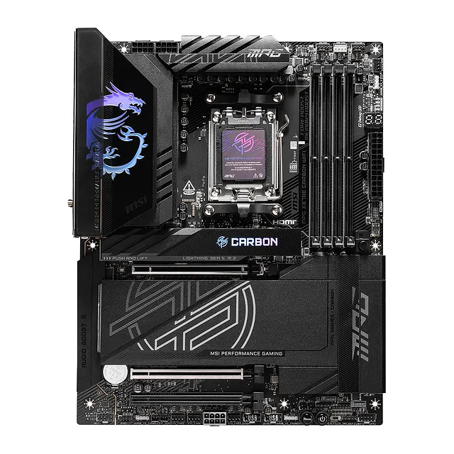 MSI MPG X870E Carbon WiFi, vista 2