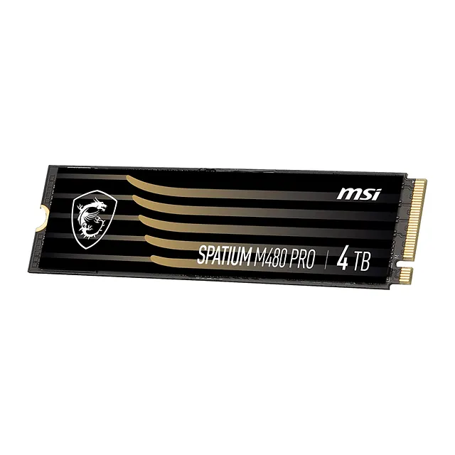 MSI SPATIUM M480 PRO PCIe 4.0 NVMe M.2 4 TB, vista 3