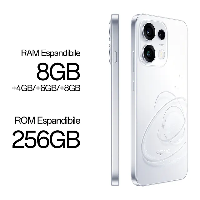 OPPO Reno16 F Pop White, vista 6
