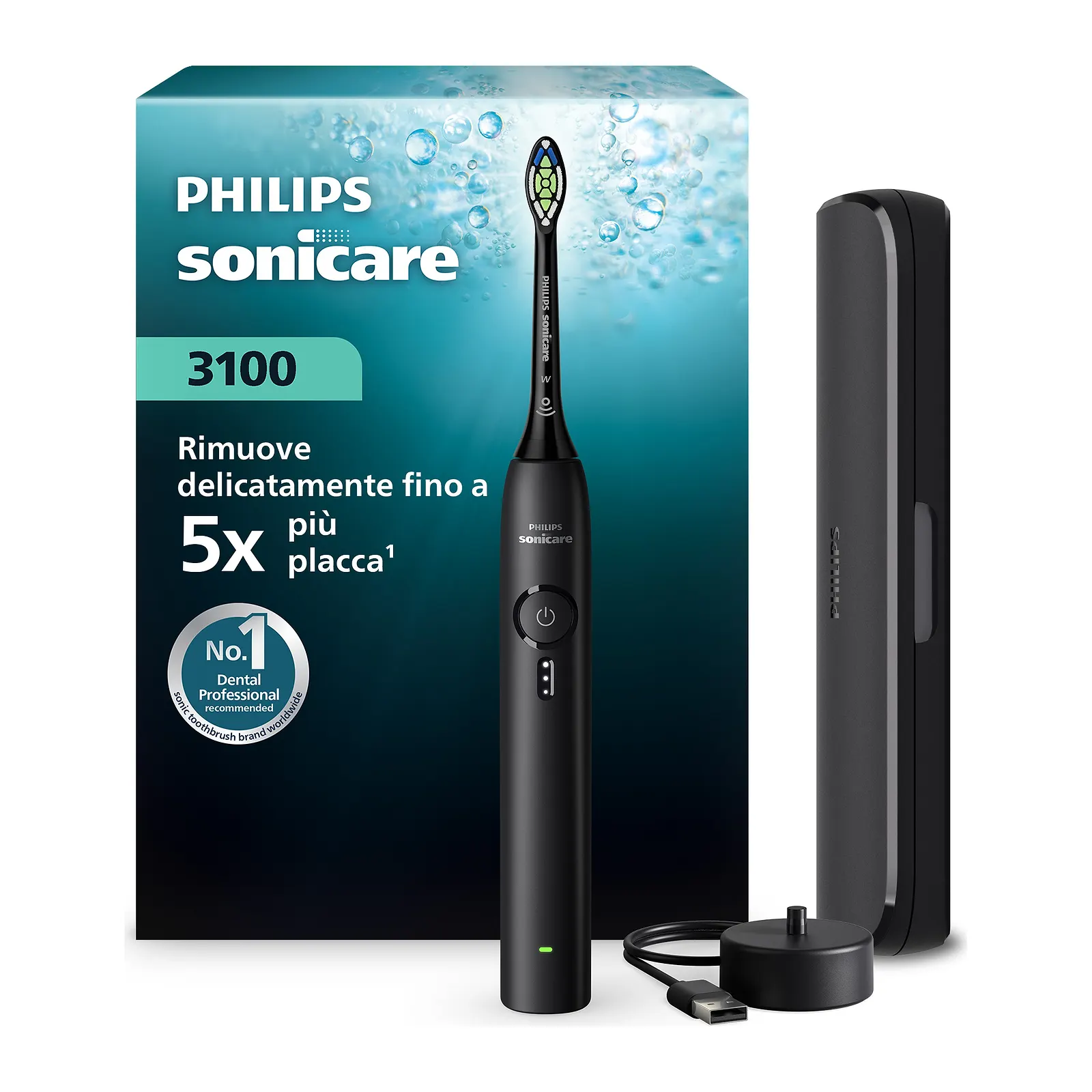 Philips Spazzolino elettrico sonico Sonicare serie 3100 HX4033/32