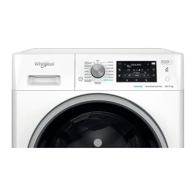 Whirlpool Lavasciuga FreshCare 10/7 kg FFWDD 107448 WBS IT, vista 6