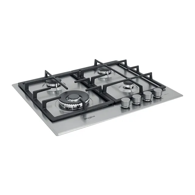Whirlpool Piano cottura a gas 4 fuochi 60 cm GMR 6422/IXL